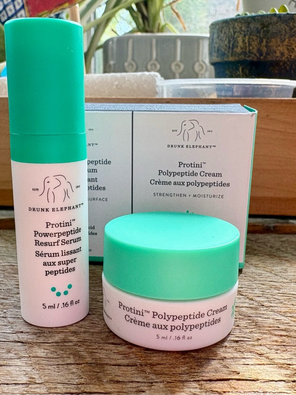 Drunk Elephant Protini Powerpeptide Polypeptide Duo Serum and Cream, NIB - Picture 2 of 3